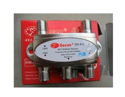 Chave Diseqc 4x1 Gecen-Resiste aguá-40,00